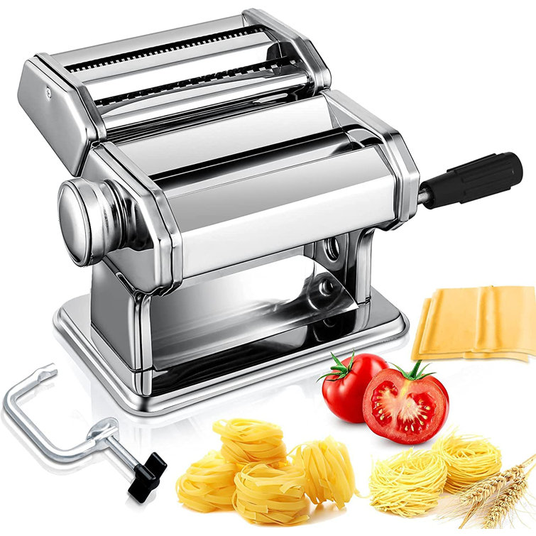 Himimi 7 Adjustable Thickness Settings Manual Pasta Maker with Rollers
